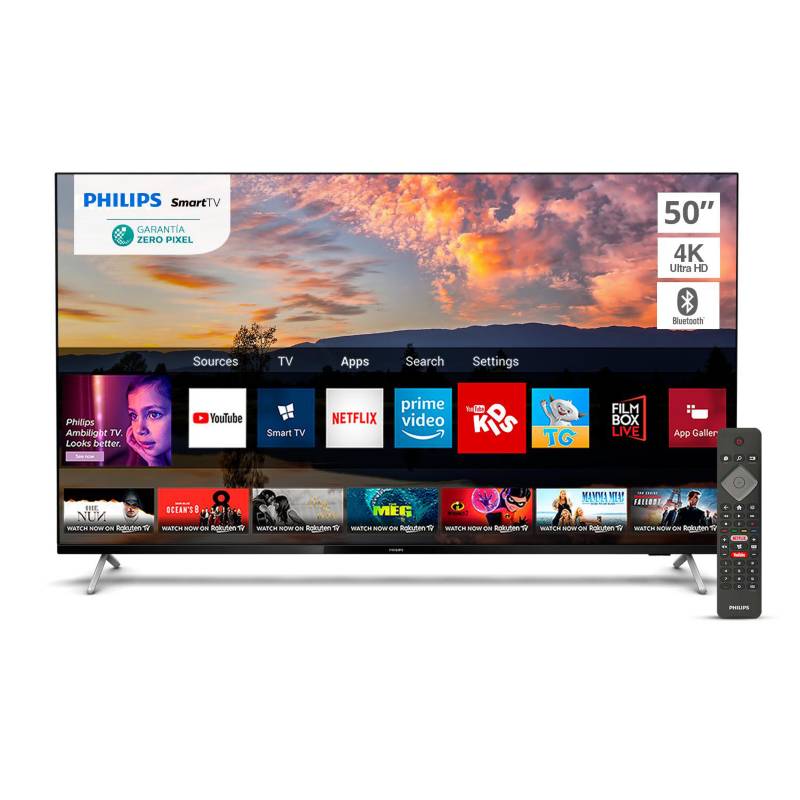 PHILIPS - Led 50" 7625 UHD 4K Smart TV