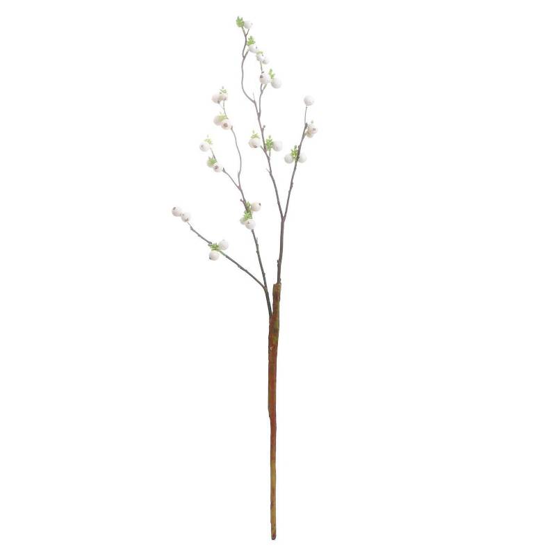 IMPORTADORA USA - Vara artificial de berry color blanco 64 cm