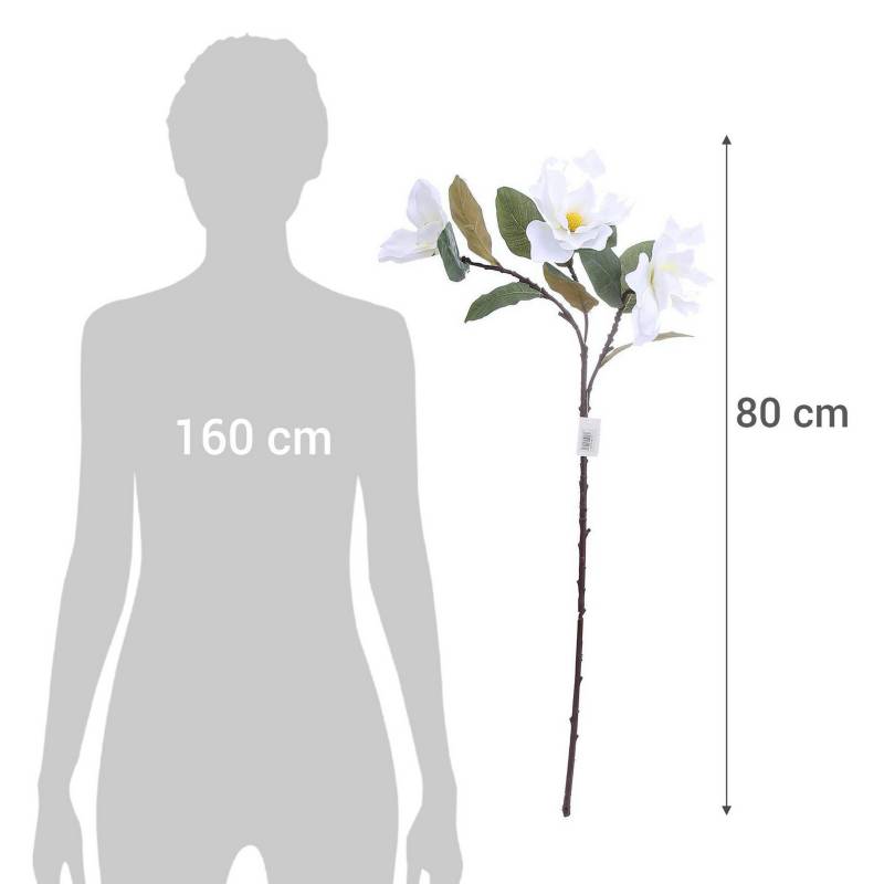Vara artificial magnolia tres flores blanco 80cm | Sodimac Chile