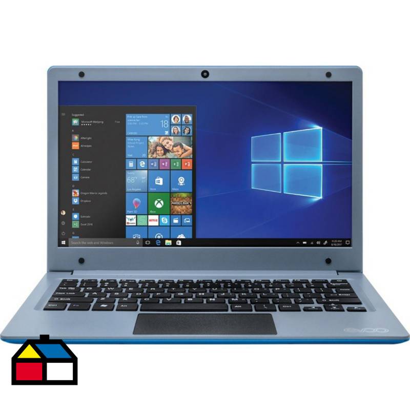 EVOO - Notebook Evoo Intel Celeron N4000/4GBRAM/64GB/11,6"HD/Intel UHD600/W10/1 año Microsoft Personal 365