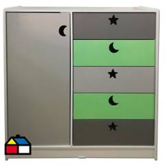 MUEBLES KIDS - Mini Closet Infantil Verde.