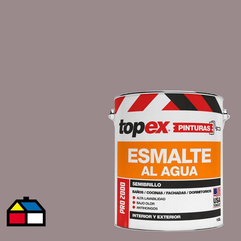 TOPEX - Esmalte al agua semibrillo lavable morado 1 Gl