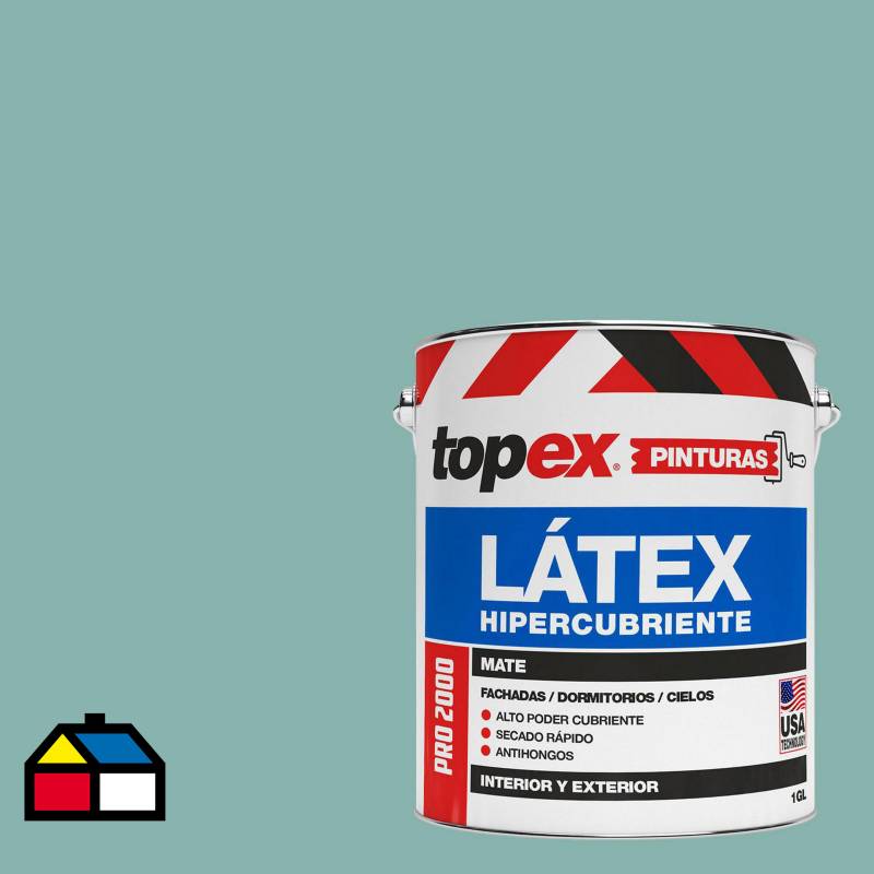 TOPEX - Látex extracubriente mate antihongos verde 1 gl