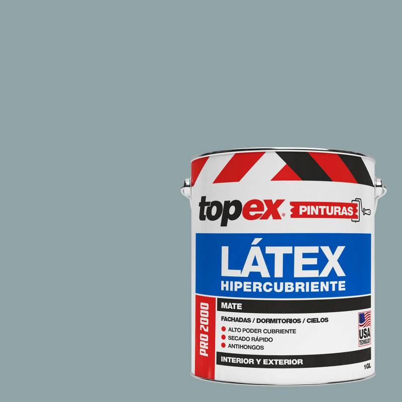 TOPEX - Látex extracubriente mate antihongos gris 1 Gl