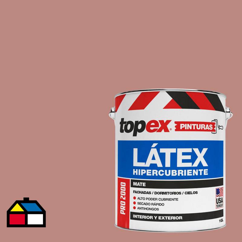 TOPEX - Látex extracubriente mate antihongos rosado 1 Gl