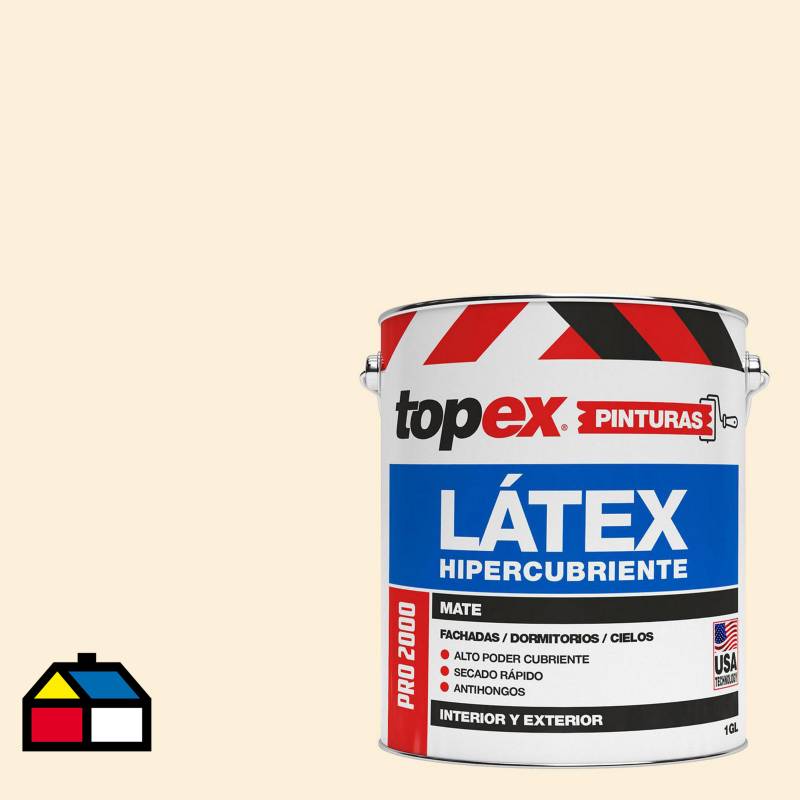 TOPEX - Látex extracubriente mate antihongos amarillo 1 Gl
