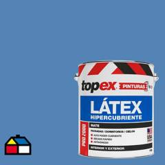 TOPEX - Látex extracubriente mate antihongos azul 1 Gl