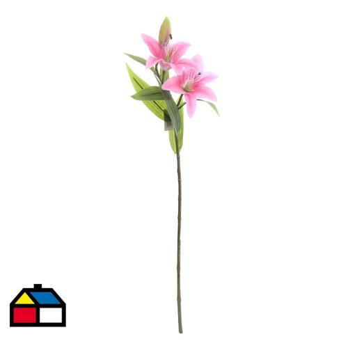 Vara Lilium artificial 2 flores fucsia 77cm - Importadora Us | Knasta Chile