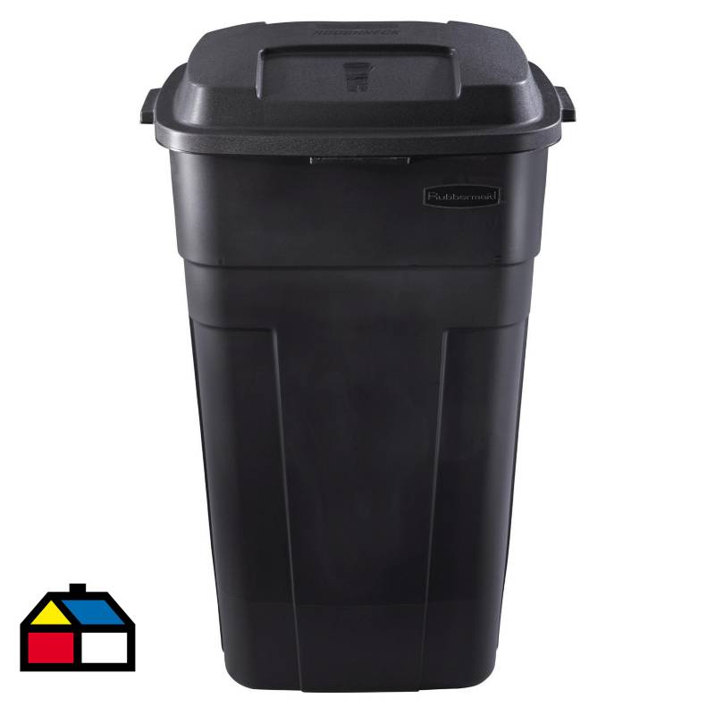 RUBBERMAID - Contenedor de basura 129 litros negro