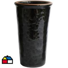 MESTIZA - Florero ceramica negro 20cm