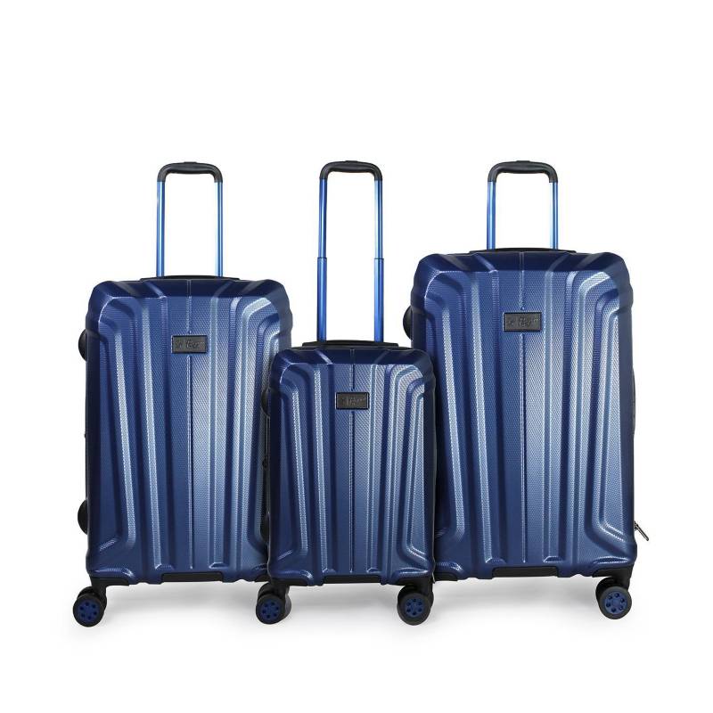 PENGUIN - Set maletas gibson metal azul L+M+S, abs