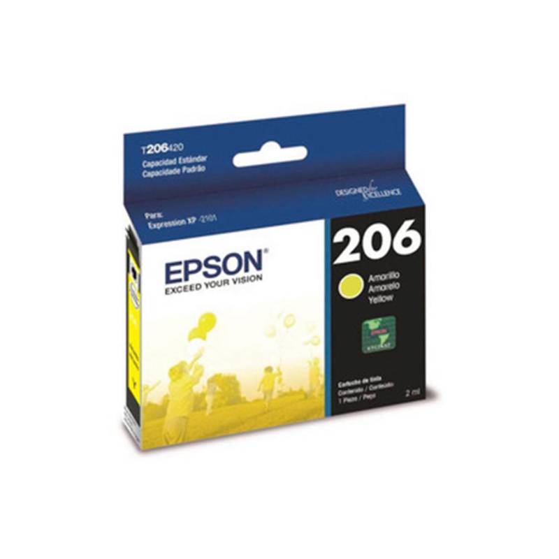 EPSON - Cartucho de tinta amarilla Epson T206