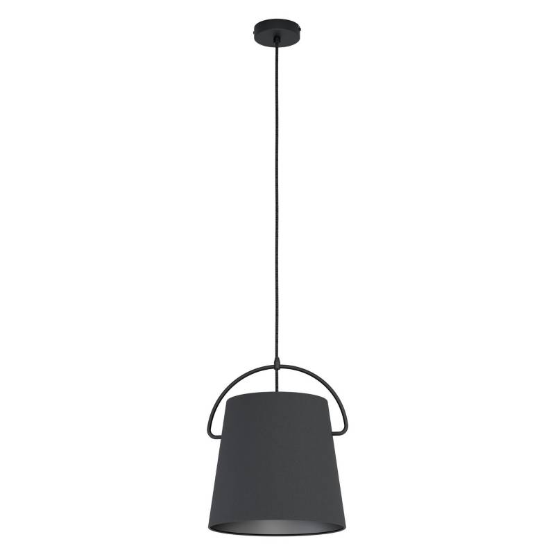 EGLO - Lámpara de colgar acero negro 1 luz  40 W E27