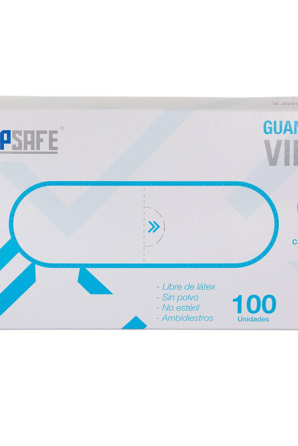 TOPSAFE - Guantes desechables de vinilo talla S caja x 100 unidades