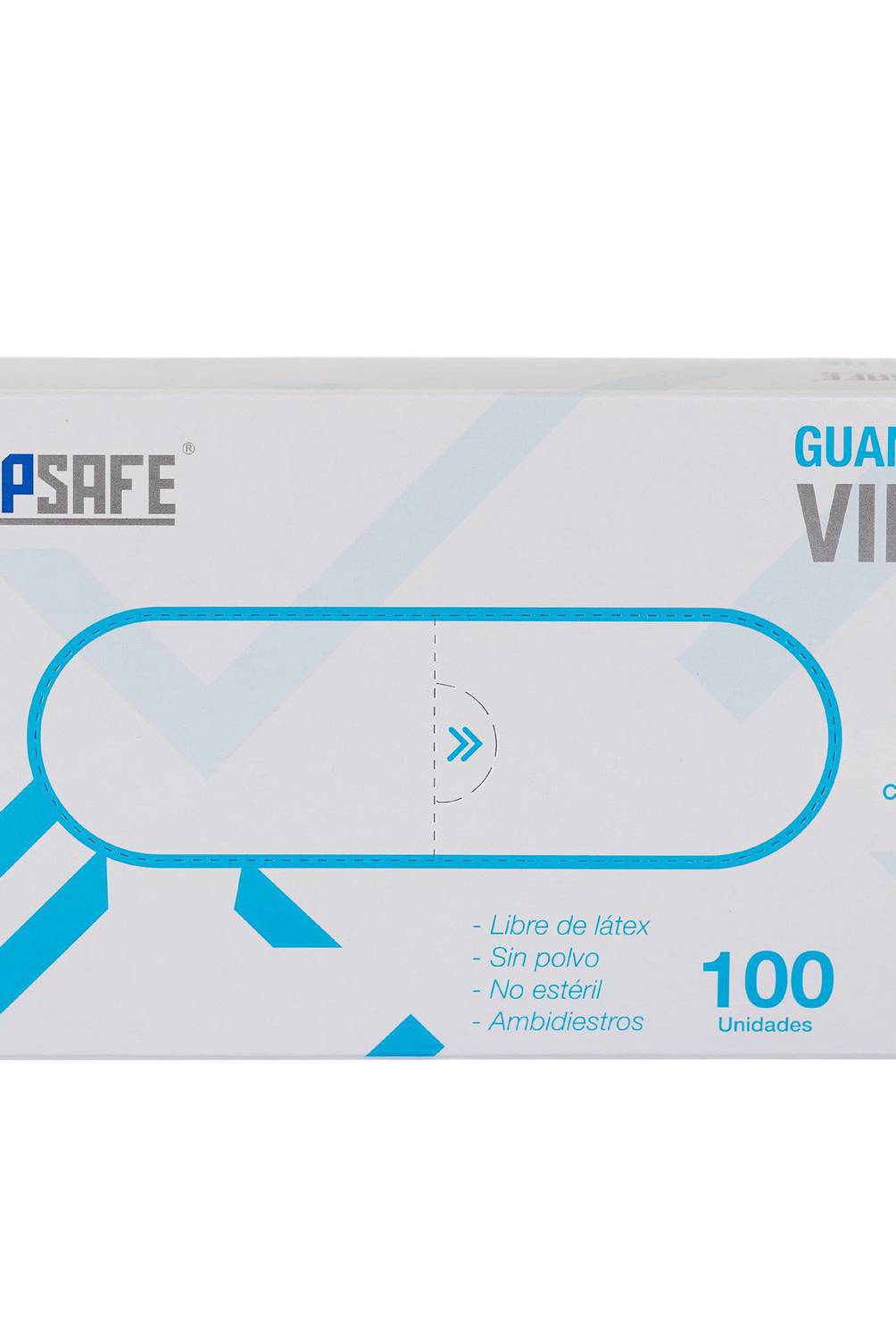 TOPSAFE - Guantes desechables de vinilo talla M caja x 100 unidades