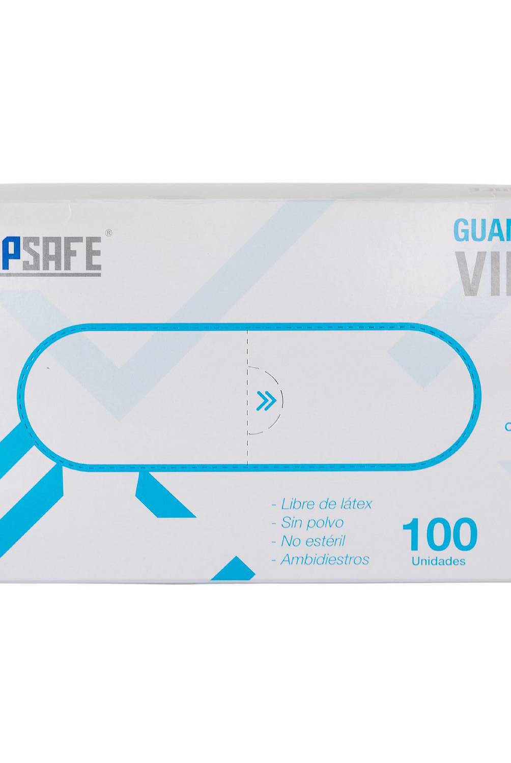 TOPSAFE - Guantes desechables de vinilo talla L caja x 100 unidades