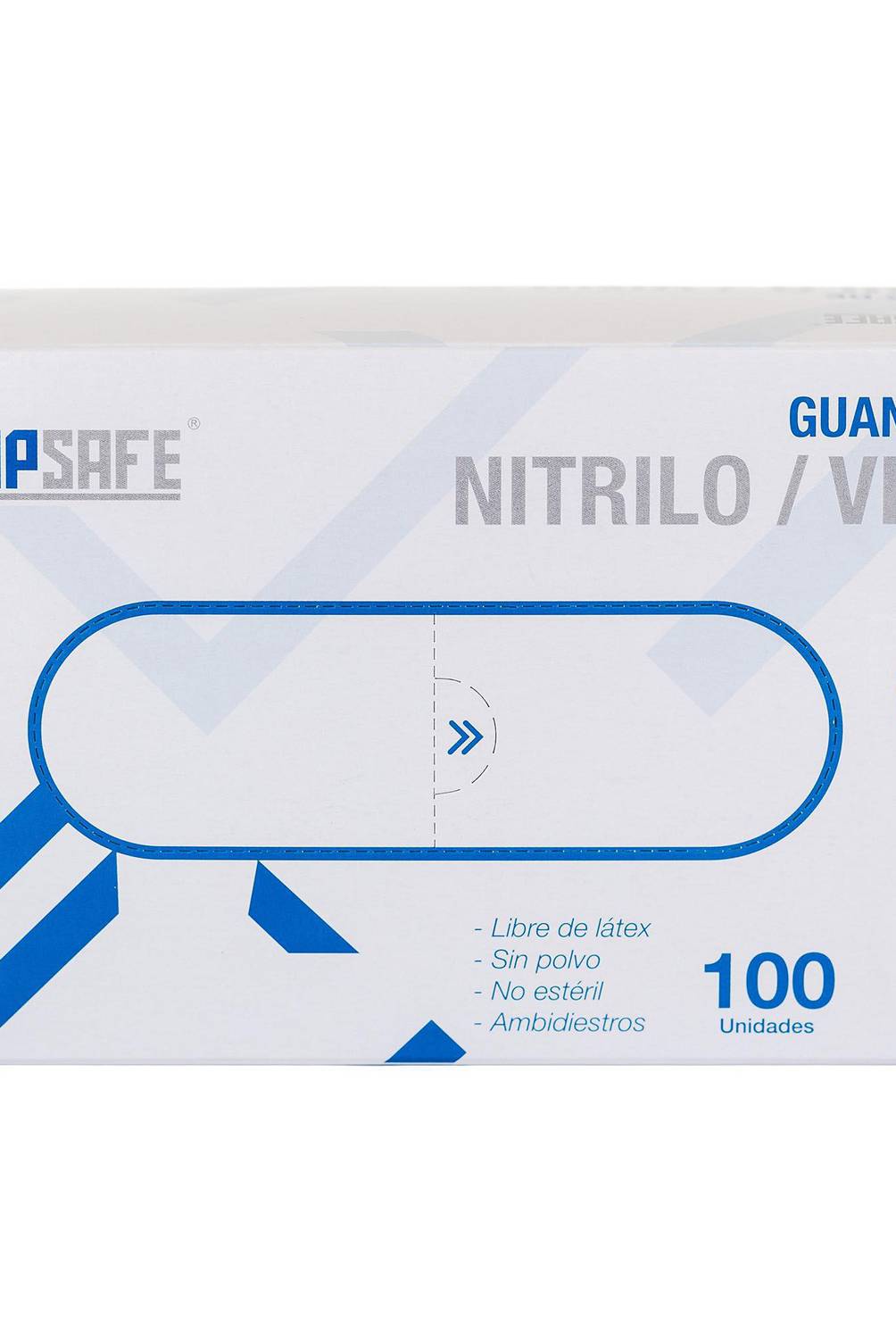 TOPSAFE - Guante desechable de nitrilo-vinilo talla XL caja de 100 unidades