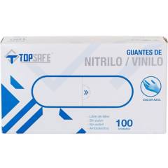 TOPSAFE - Guante desechable de nitrilo-vinilo talla XL caja de 100 unidades