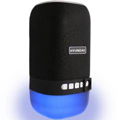 HYUNDAI - Mini parlante portatil con luz RGB / Radio FM / BT 5W