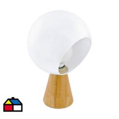 EGLO - Lámpara de mesa acero blanco 1 luz 60W E27