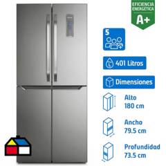 FENSA - Refrigerador side by side multidoor 401 litros