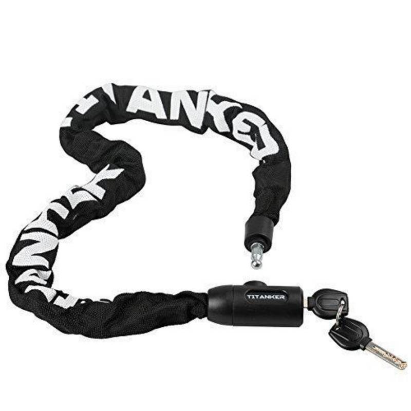  - Candado de cadena para bicicleta Titanker Negro