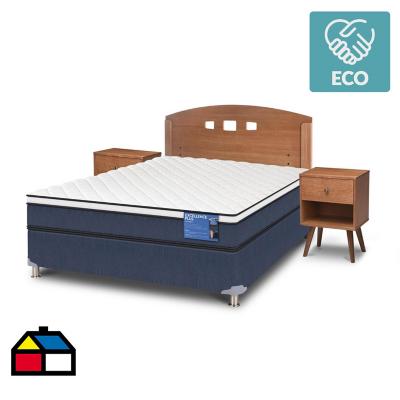 Cama Tempo 2 Plazas + Muebles Sicilia