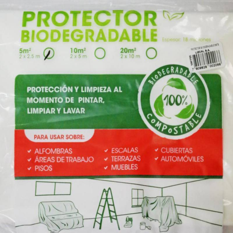 Plastico Protector Pintar Cubrir Muebles Pisos Alfombra 10m²