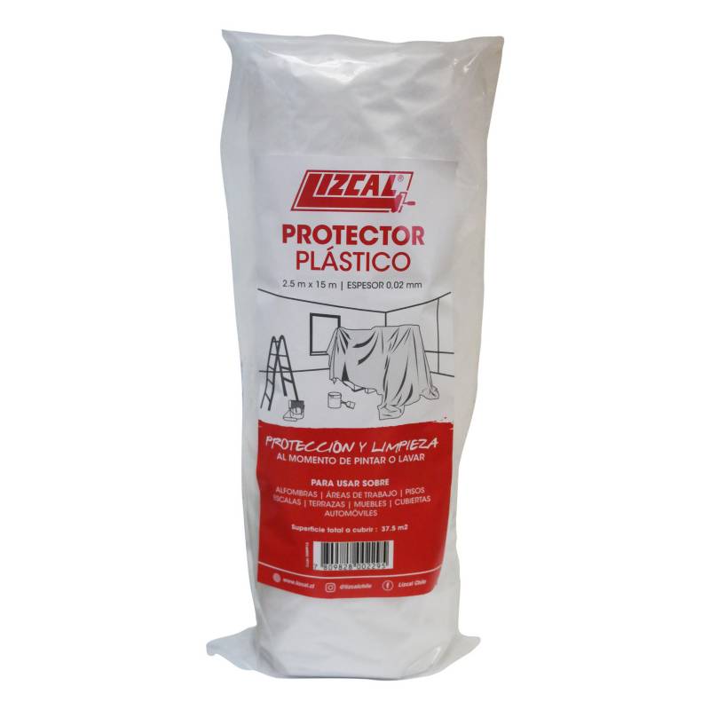 LIZCAL - Protector Plásticos Alta Densidad. Rollo 2,5m x 15m. Total 37,5 m2
