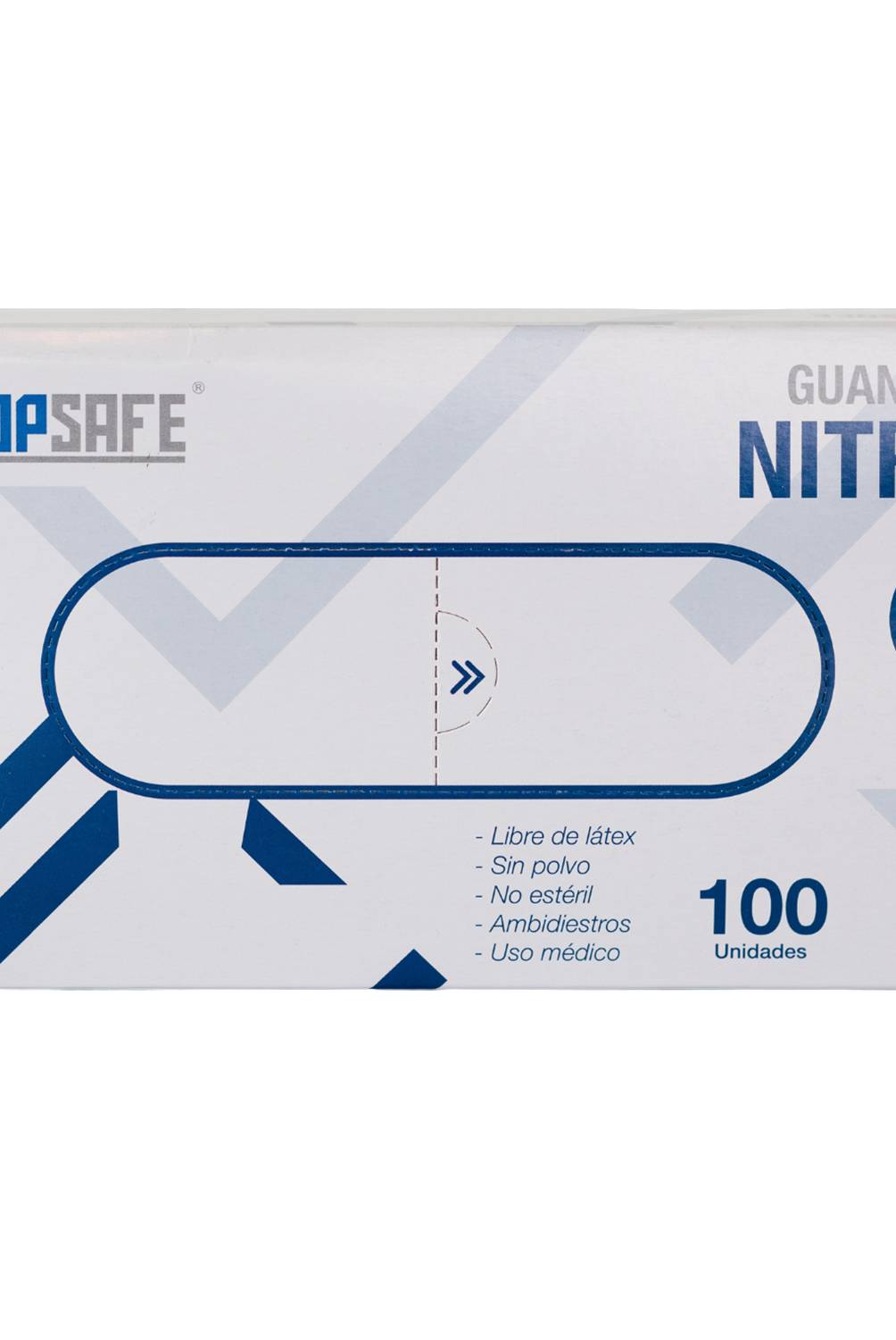 TOPSAFE - Guante desechable de nitrilo talla M caja x 100 unidades