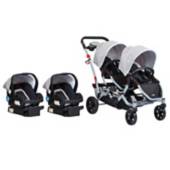 INFANTI - Coche Duo Ride Gery + 2 Sillas + 2 Bases.