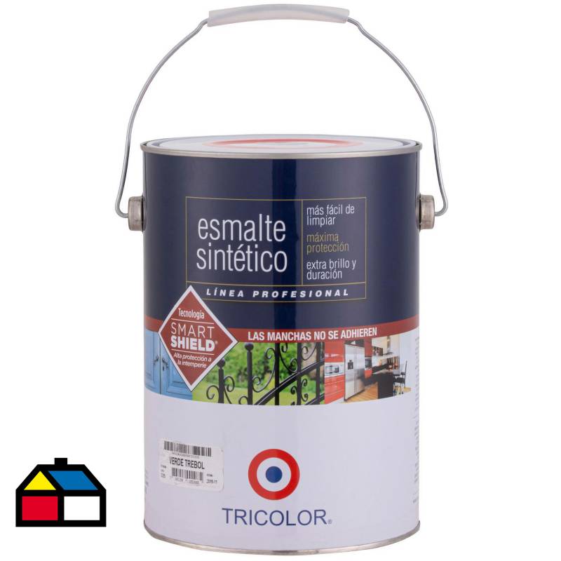 TRICOLOR - Esmalte sintético brillante 1 gl verde trébol