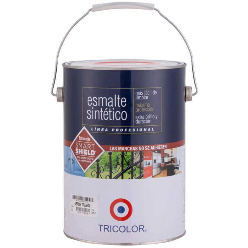 TRICOLOR - Esmalte sintético brillante 1 gl verde trébol