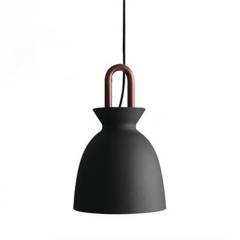 LUP - Lámpara colgante aluminio Curva negro E27.