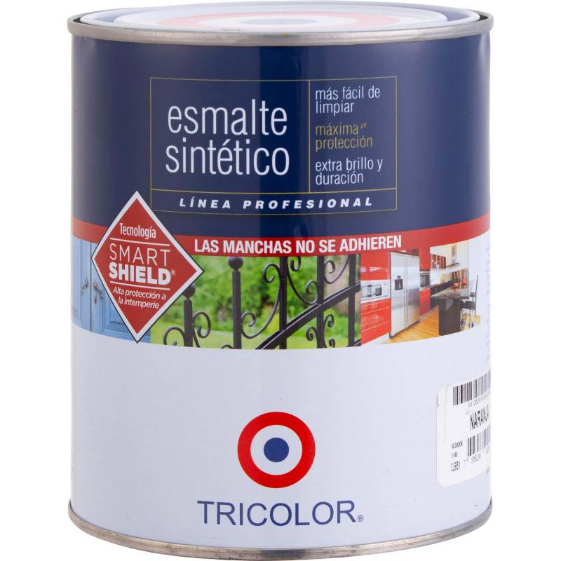 TRICOLOR - Esmalte sintético brillante 1/4 gl naranja