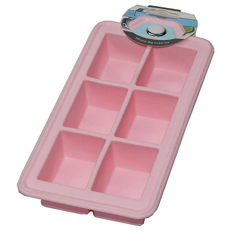 CASASUNCO - Cubeta para hielos silicona rosada
