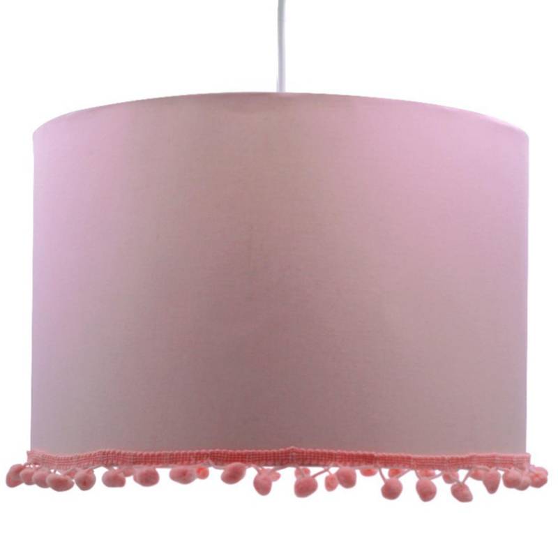 CONCEPT LIGHTING - Lámpara de colgar Pompon rosado E27