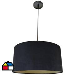 CONCEPT LIGHTING - Lámpara de colgar Onix negro/dorado E27