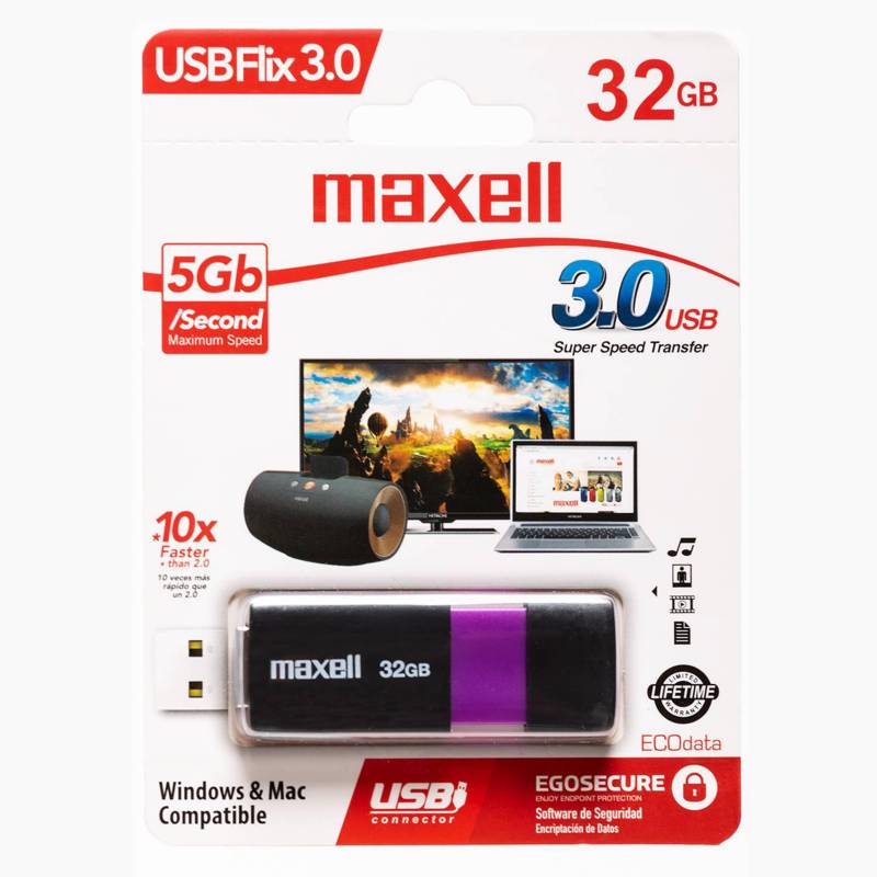 MAXELL - Pendrive 32 GB Flix 3.0