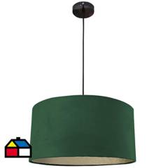 CONCEPT LIGHTING - Lámpara de colgar Abe verde/dorado E27