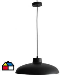 LAMPARAS MANQUEHUE - Lámpara de colgar Plato negro 1 luz E27