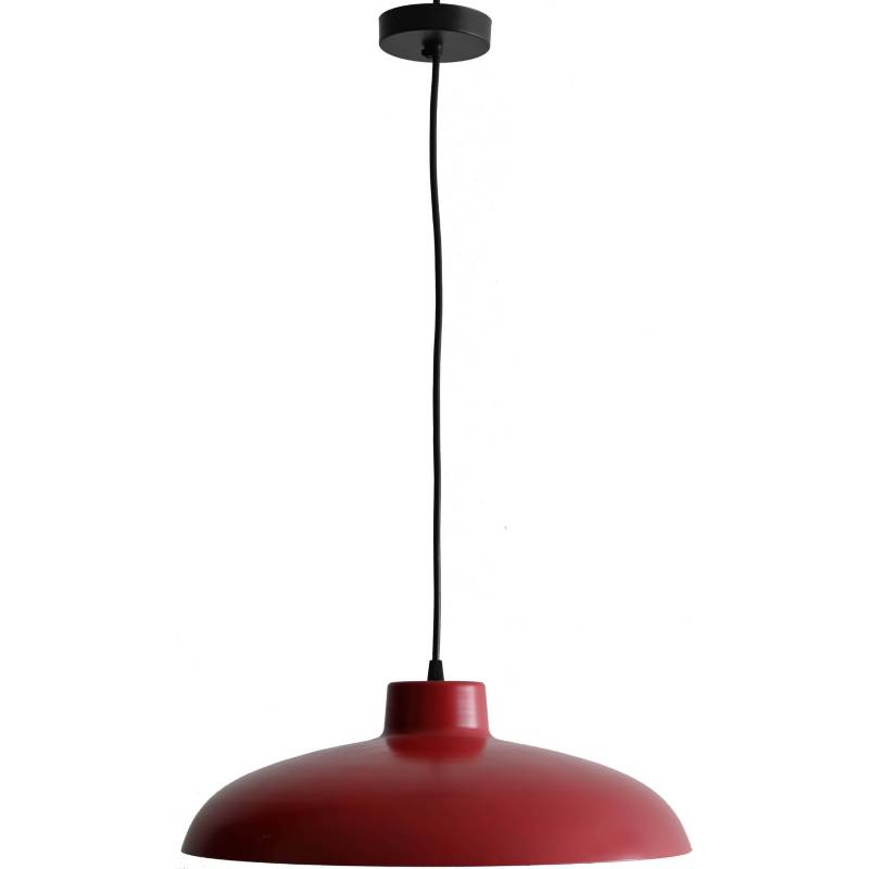 LAMPARAS MANQUEHUE - Lámpara de colgar Plato rojo 1 luz E27