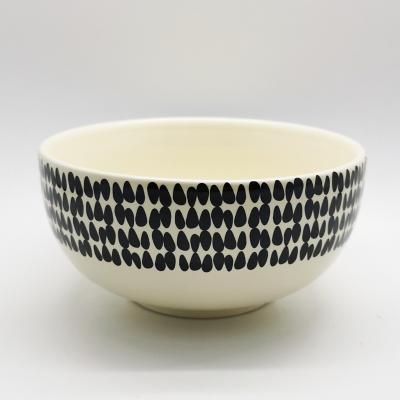 Bowl ovalado 560 ml lineas cerámica