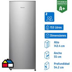 HISENSE - Freezer vertical 153 litros