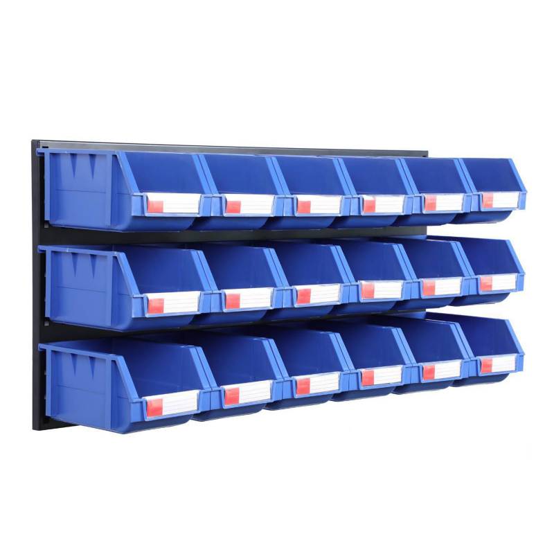 AUTORODEC - Set de 18 cajas organizadoras 15x24x12.5cm p/pared