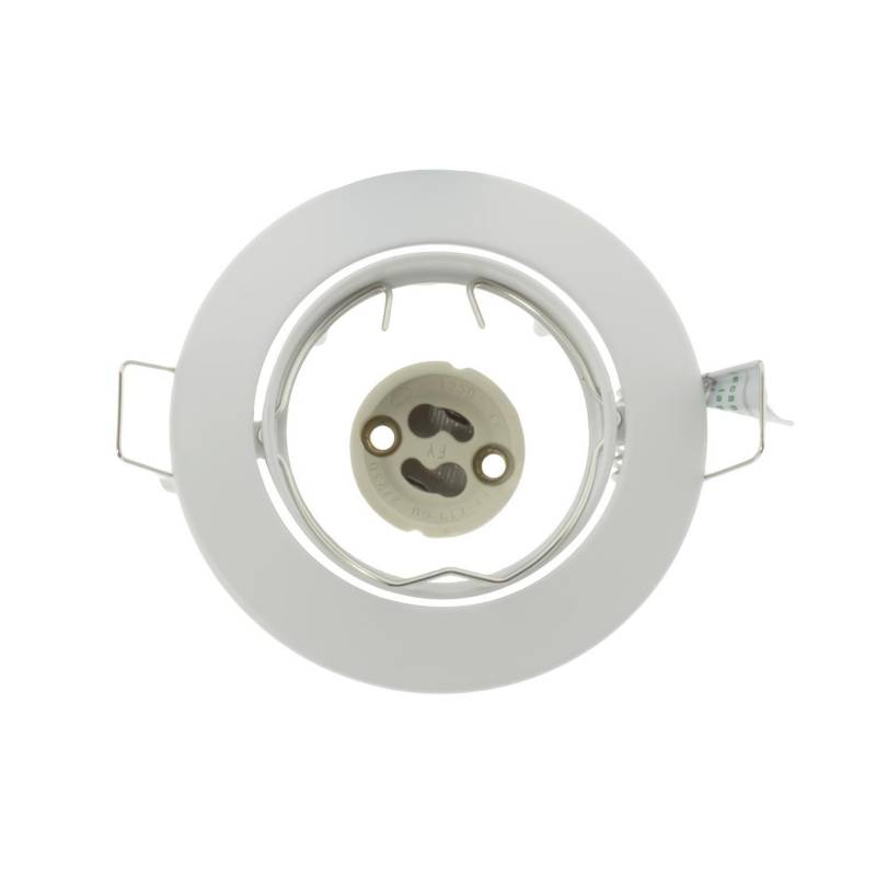 TECHNOLAMP - Bisel GU10 embutido orientable inyectado blanco