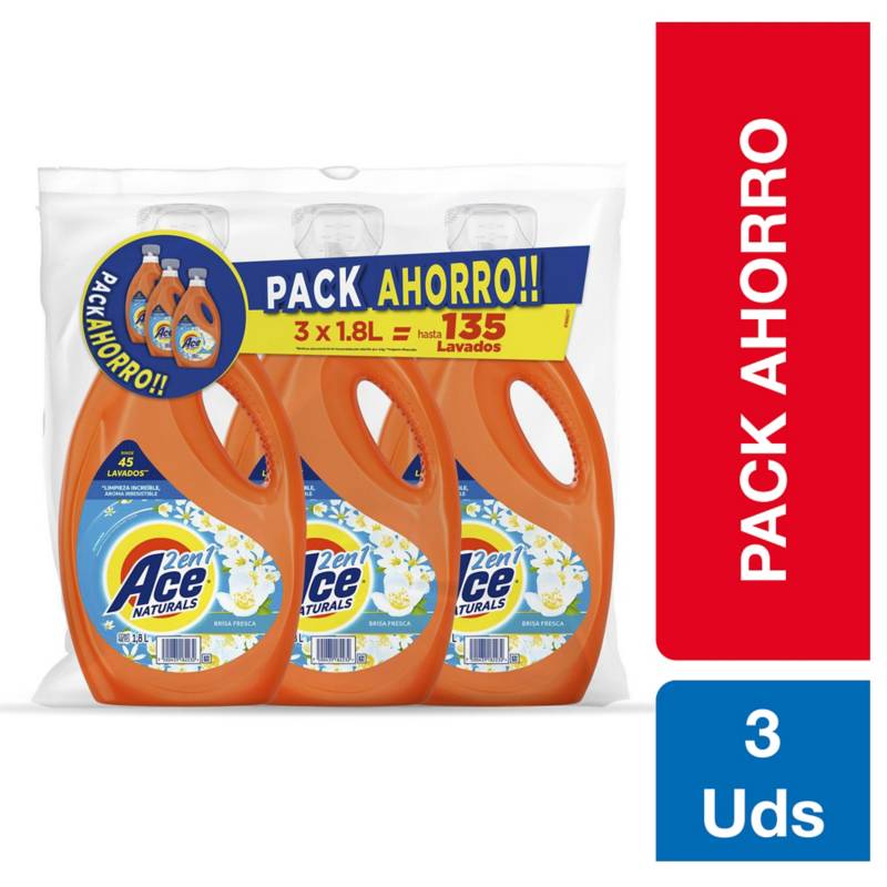  - Tripack Detergente Líquido 1.8Lt.