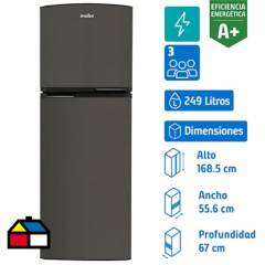 MABE - Refrigerador Top Freezer No Frost 249 Litros Grafito RMA250PHUG1