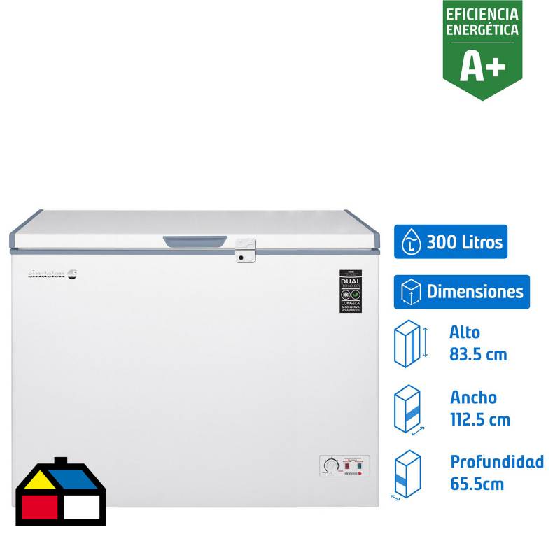 SINDELEN - Freezer horizontal 300 litros