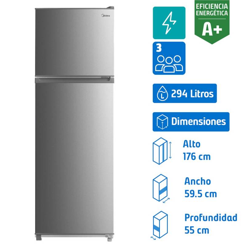 MIDEA - Refrigerador frio directo top 294 litros